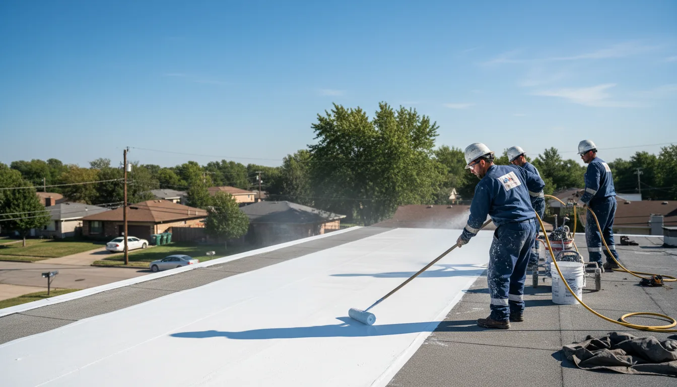 Commercial roof coating in Stratford, NY near me